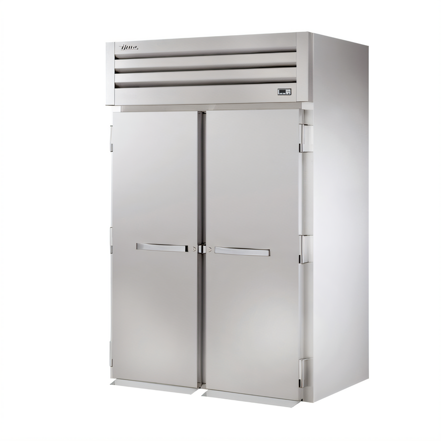 Product image #1 for True Spec Series 2-Section Roll-In Solid Swing Door Refrigerator, 89 Inch H, Stainless Steel Exterior, Aluminum Interior