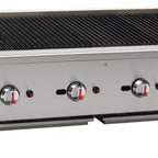 Thumbnail image #1 for Serv-Ware SCBS-48 48-Inch Natural Gas Radiant Charbroiler, Manual Controls, 120,000 BTU