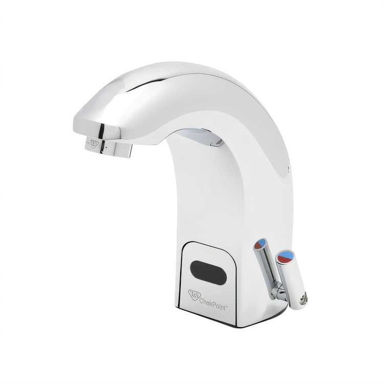Product image #1 for T&S Brass ChekPoint Electronic Touchless Above-Deck Sensor Faucet, Deck Mount, Single Hole, Hydro-Generator
