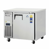 Everest Refrigeration ETF1-24 One-Section Undercounter Worktop Freezer, 6.0 Cu. Ft., Side-Mounted Self-Contained, Stainless Steel
