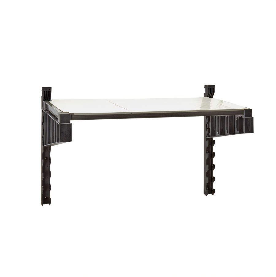 Product image #1 for Cambro Camshelving Elevation Solid Wall-Mounted Shelf Kit, 14 x 24 Inches, Brushed Graphite