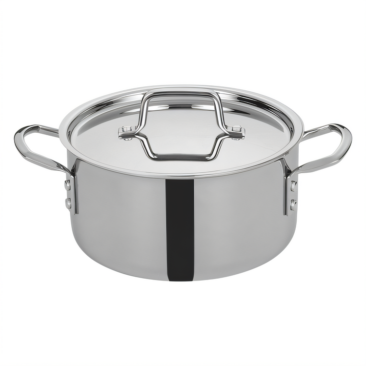 Product image #1 for Tri-Gen 4.5 Qt Induction-Ready Tri-Ply Stainless Steel Stock Pot with Cover