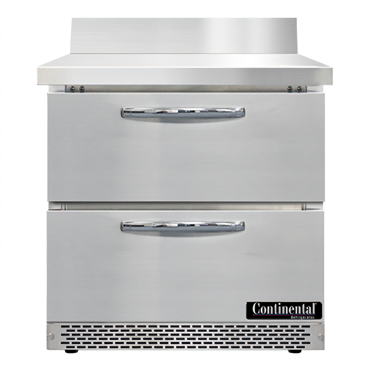 Product image #1 for Continental Refrigerator SWF32NBS-FB-D 32" One-Section Worktop Freezer with Drawers