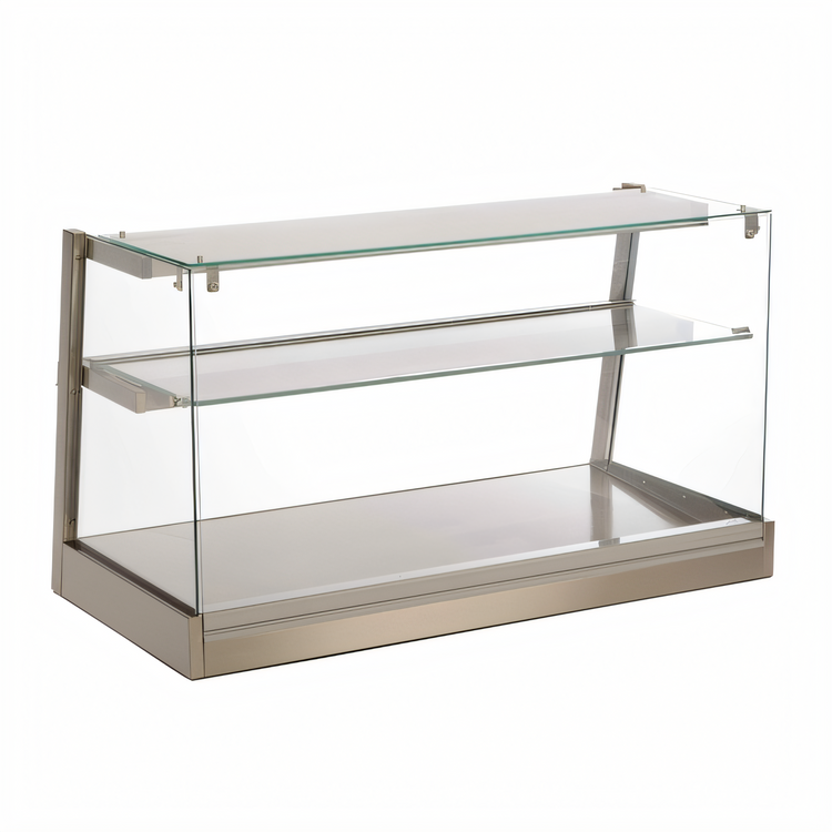 Product image #1 for Antunes 47.75-Inch Wide Countertop Two-Tier Heated Display Cabinet, Open Back