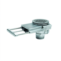T&S Brass Modular Pull Waste Drain Valve for 3-1/2 Inch Sink Opening, 2 Inch NPT Adapter