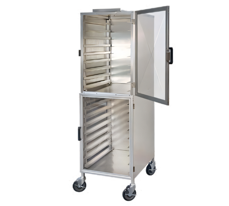 Product image #1 for Dinex DXPER18R Non-Insulated Aluminum Pan Rack Display Cabinet