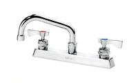 Krowne Royal Series Deck Mount Manual Faucet, 8-Inch Centers, 6-Inch Swing Spout