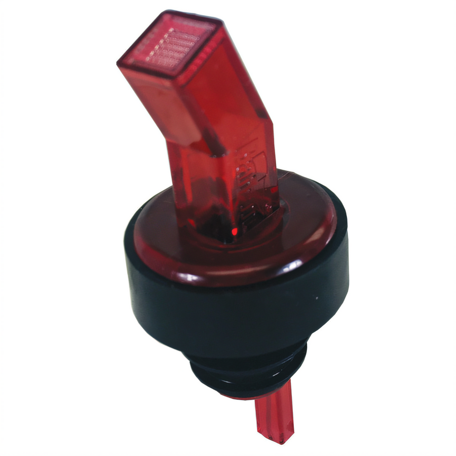 Product image #1 for Ban-M Screened Liquor Pourer, Red with Black Collar