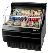 Turbo Air Slim-Profile Horizontal Open Display Merchandiser, 28-1/8 Inch Wide, 4.7 Cu. Ft., Self-Contained R-290