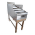 Thumbnail image #1 for 24-Inch Freestanding Underbar Liquor Display Rack, 5-Step, 304 Stainless Steel, 3-Inch Backsplash
