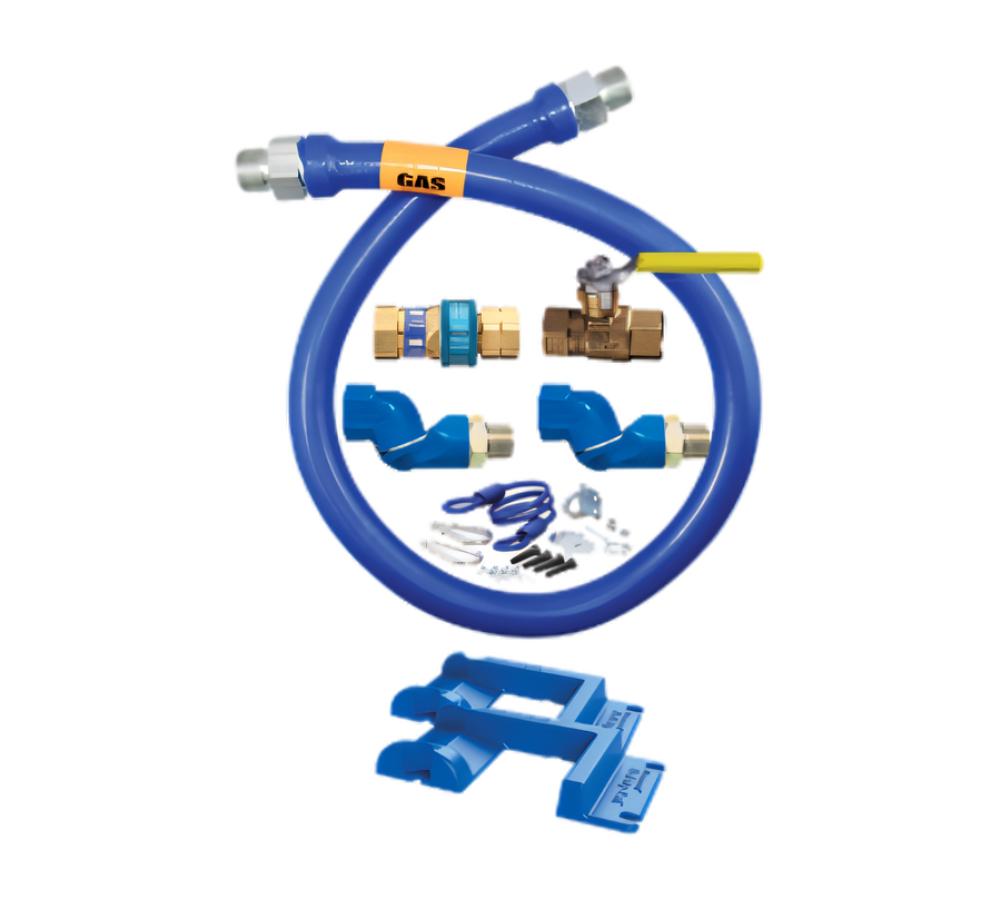 Product image #1 for Dormont Blue Hose 1-Inch ID x 36-Inch Moveable Gas Connector Kit