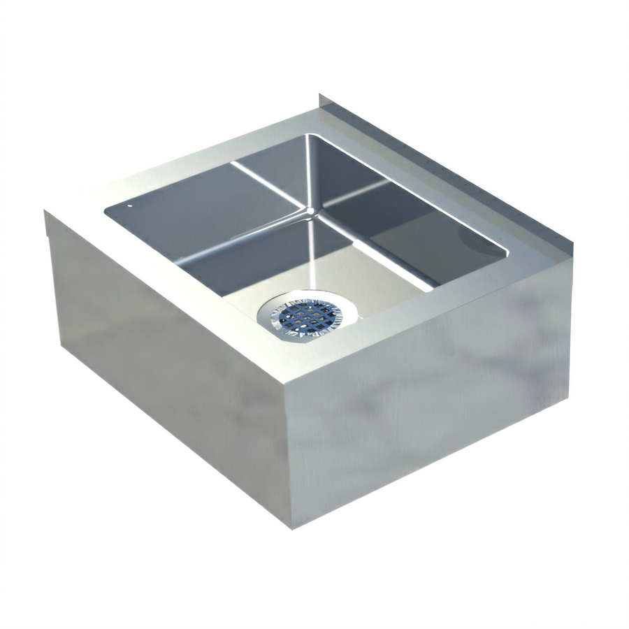 Product image #1 for 25-Inch Floor-Mount Stainless Steel Mop Sink with 20 x 16 x 6 Bowl