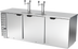 Thumbnail image #1 for Beverage-Air DD94HC-S 94-Inch Direct Draw Draft Beer Cooler with 3 Solid Doors, 2 Dual-Faucet Towers, and 5 Half-Barrel Keg Capacity