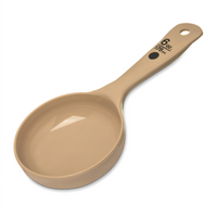 Measure Miser 6 oz Solid Short-Handle Portion Control Serving Spoon, Beige