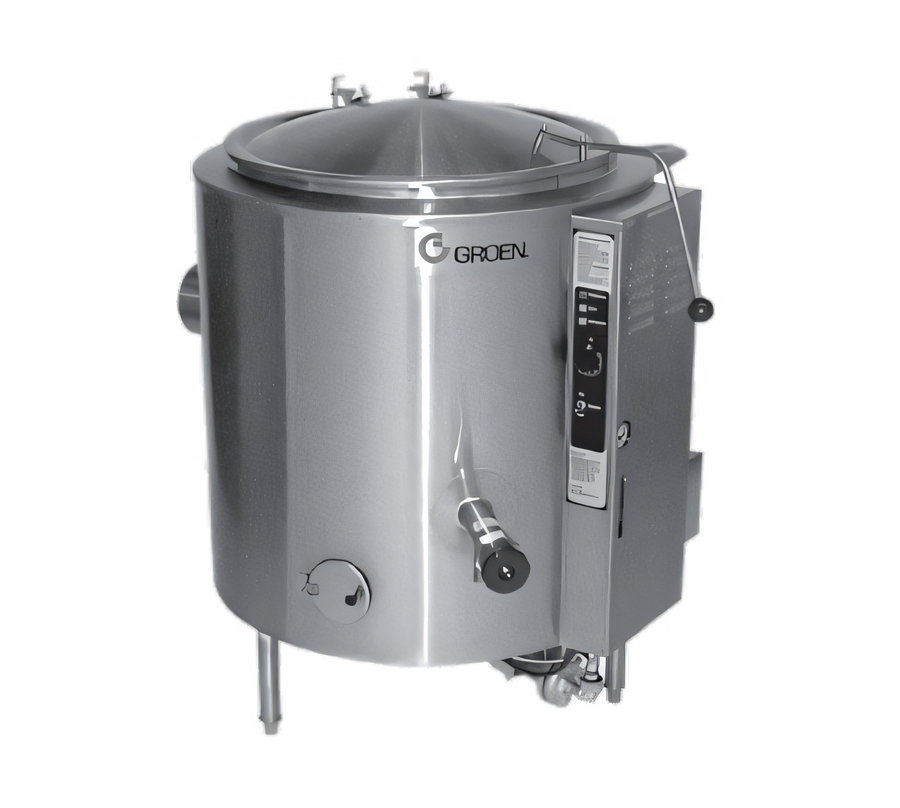 Product image #1 for Groen 80 Gallon Gas Self-Contained Steam Jacketed Stationary Floor Kettle