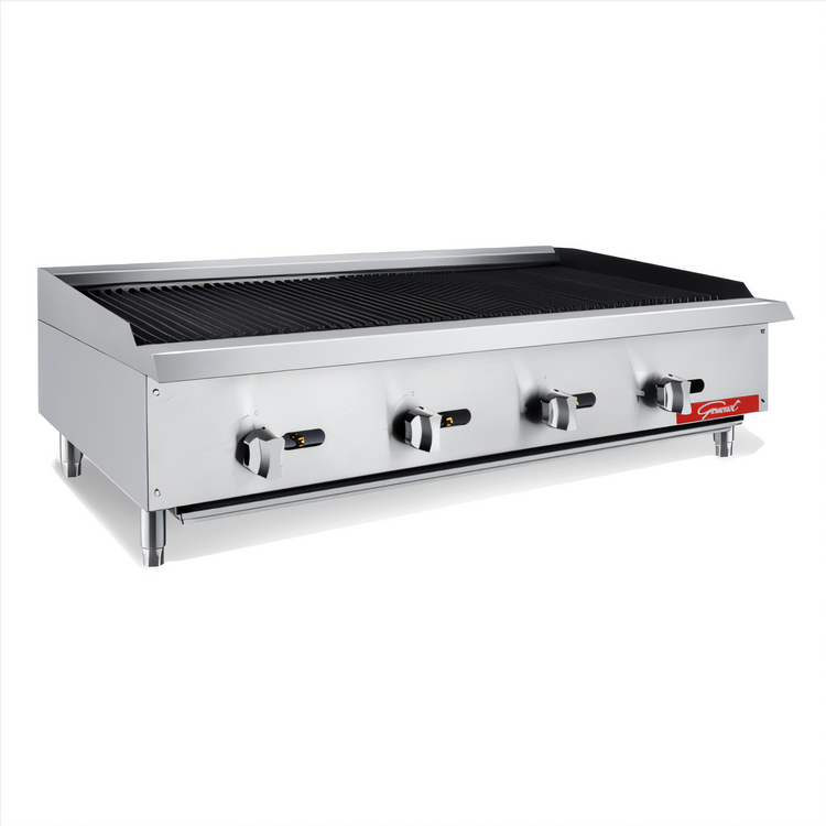Product image #1 for General 48-Inch Gas Countertop Charbroiler, 140,000 BTU, Natural Gas