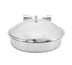 Thumbnail image #1 for Vollrath Intrigue® Large Round Solid Top Induction Chafer, 6 Qt, Stainless Steel Trim and Food Pan