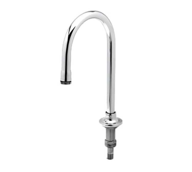 Product image #1 for Rigid Gooseneck Faucet Spout with Rose Spray, 5-1/2 Inch Spread