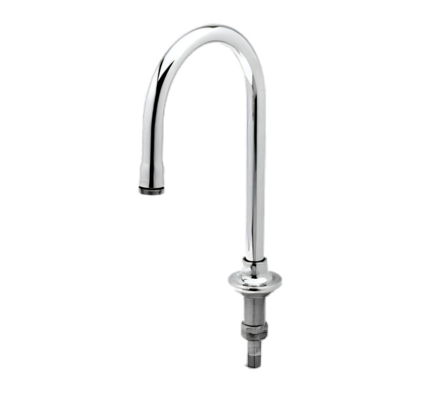 Product image #1 for Rigid Gooseneck Faucet Spout with Rose Spray, 5-1/2 Inch Spread