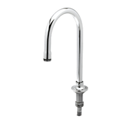 Rigid Gooseneck Faucet Spout with Rose Spray, 5-1/2 Inch Spread