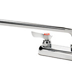 Thumbnail image #1 for Krowne Silver Series 13-814L Deck-Mount Commercial Faucet, 8" Centers, 14" Swing Spout, Low-Lead Ceramic Valve