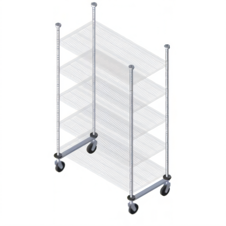 Product image #1 for Quantum 18-Inch Overhead Track Shelving Mobile Kit, Chrome Plated