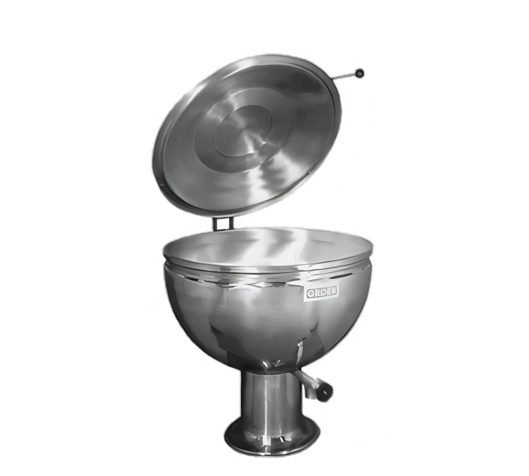 Product image #1 for Groen GPT-60 60-Gallon Direct Steam Full Jacket Steam Kettle with Pedestal Base