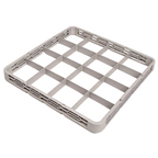 Thumbnail image #1 for Crestware REC16 16-Compartment Dish & Glass Rack Extender, Chemical-Resistant Polymer, Soft Gray, Textured Case of 12