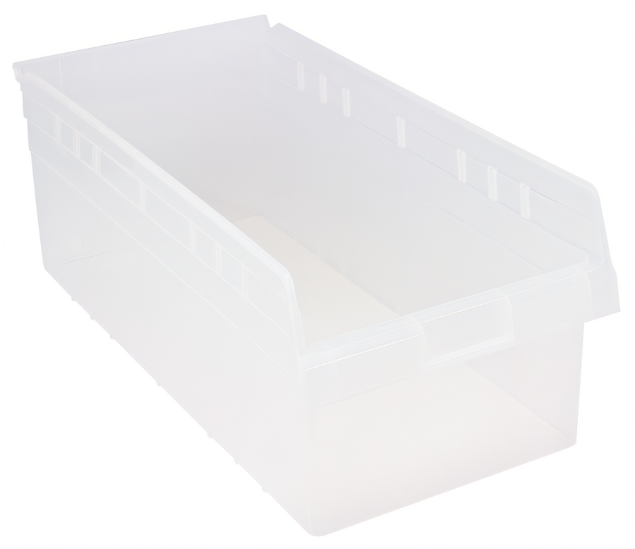 Product image #1 for Quantum STORE-MAX 8-Inch Clear Economy Nesting Shelf Bin, 23-5/8 x 11-1/8 x 8 Inch