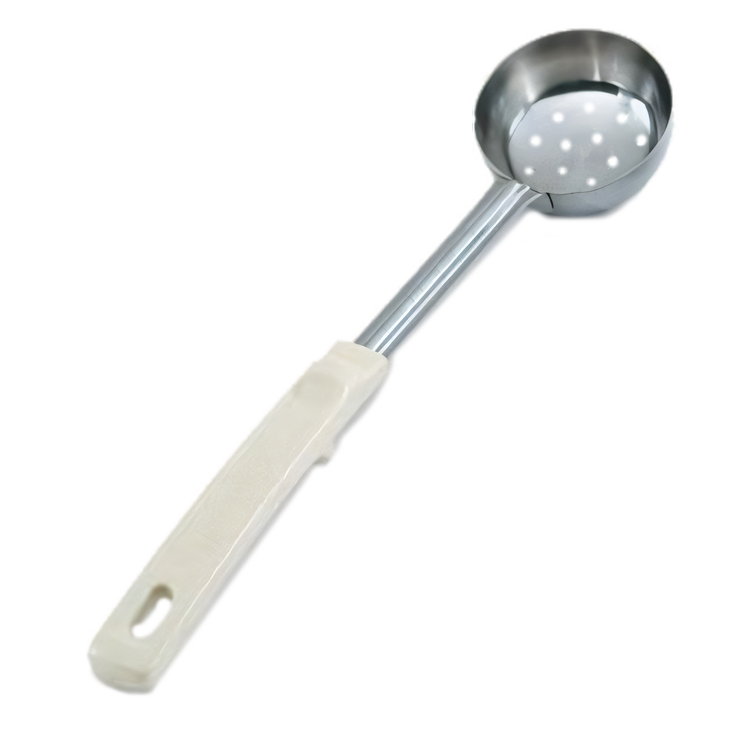 Product image #1 for Vollrath Spoodle® 3 oz Perforated Portion Control Serving Spoon with Ivory Grip 'N Serv Handle