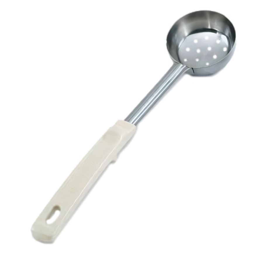 Product image #1 for Vollrath Spoodle® 3 oz Perforated Portion Control Serving Spoon with Ivory Grip 'N Serv Handle