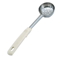 Vollrath Spoodle® 3 oz Perforated Portion Control Serving Spoon with Ivory Grip 'N Serv Handle