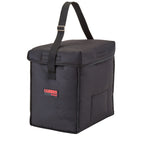 Thumbnail image #1 for Cambro GoBag® GBD13913110 Small Top-Loading Insulated Nylon Delivery Bag, 13 x 9 x 13 Inches, Black Case of 4