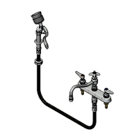 T&S Brass B-1152-092A-VB Deck-Mount Workboard Faucet with 8-Inch Swing Nozzle and Diverter