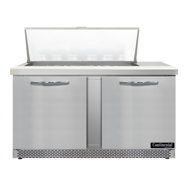 Product image #1 for Continental Refrigerator D60N18M-FB Designer Line 60" Mighty Top Front Breathing Sandwich Unit