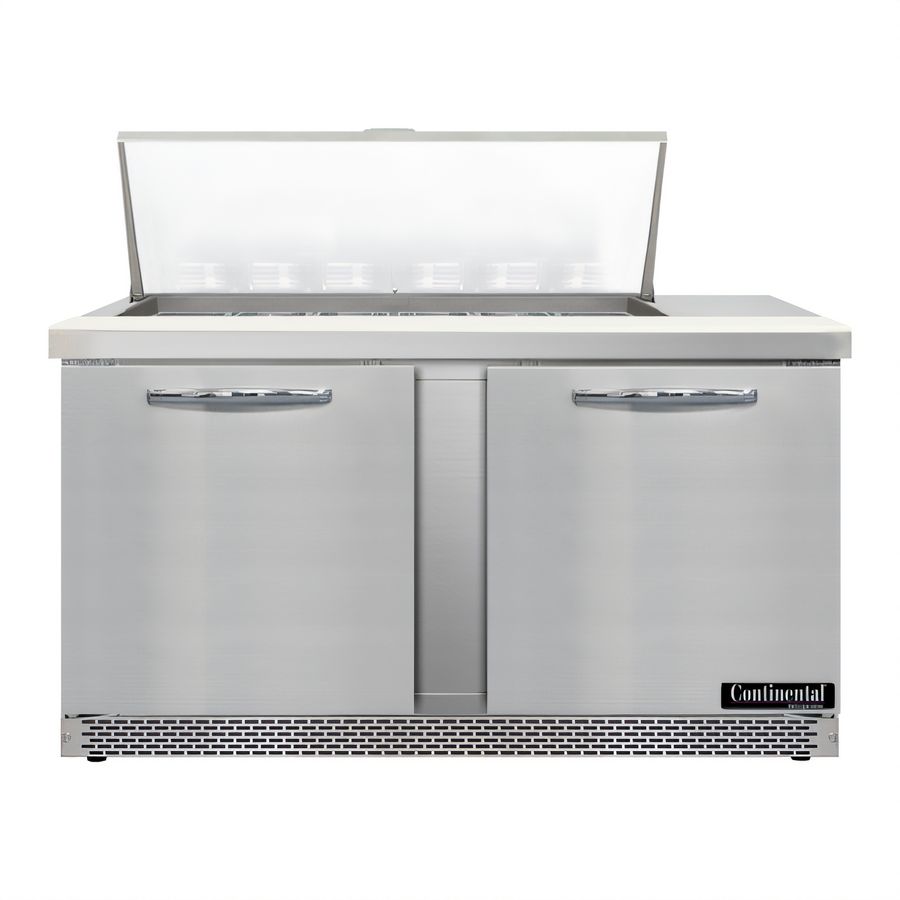 Product image #1 for Continental Refrigerator D60N18M-FB Designer Line 60" Mighty Top Front Breathing Sandwich Unit