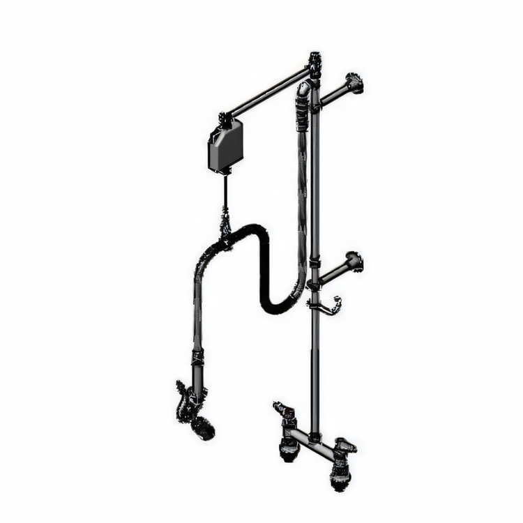 Product image #1 for T&S Brass EasyInstall 8-Inch Center Deck-Mount Pre-Rinse Unit with 0.65 GPM Low-Flow Spray Valve