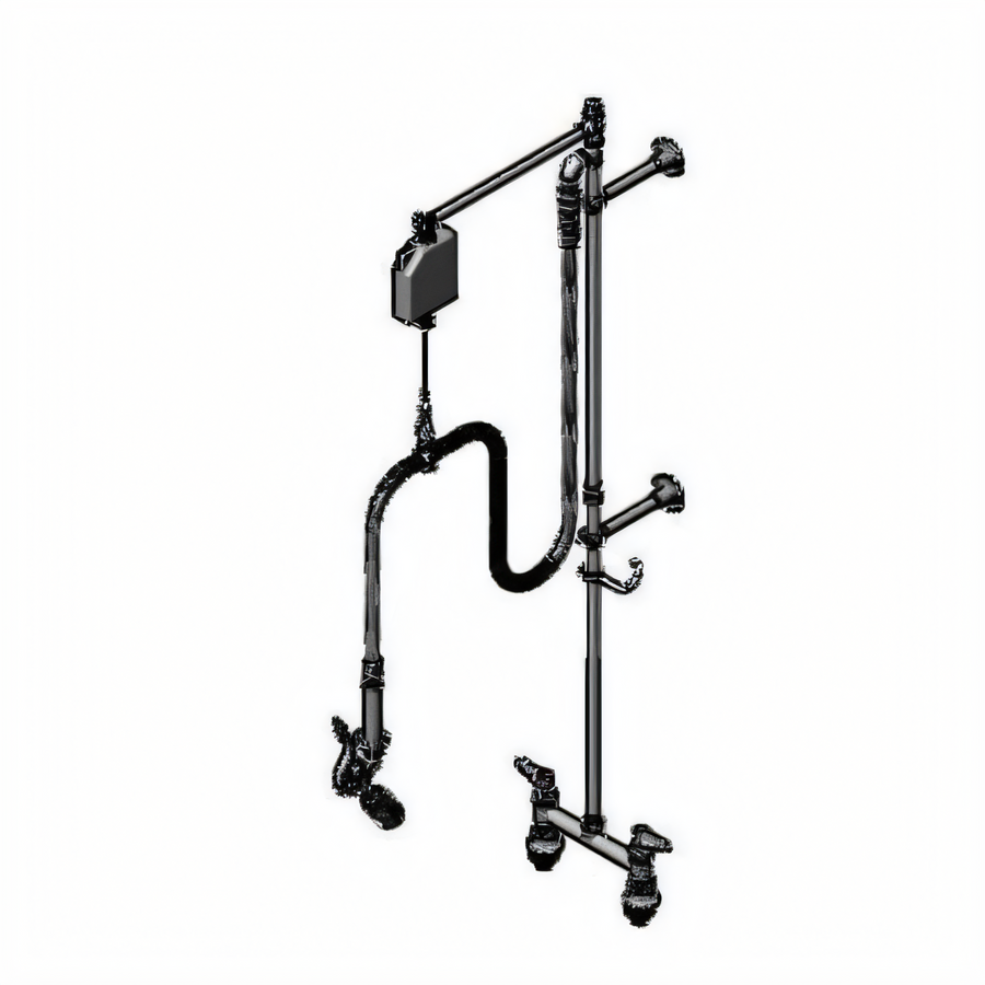 Product image #1 for T&S Brass EasyInstall 8-Inch Center Deck-Mount Pre-Rinse Unit with 0.65 GPM Low-Flow Spray Valve