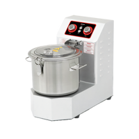 Omcan 15 Liter Stainless Steel Countertop Hummus Mixer with Adjustable Speed and Timer Controls