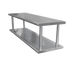 Thumbnail image #1 for Advance Tabco Double-Tier Pass-Thru Shelf, 108 x 24 Inches, 18/430 Stainless Steel