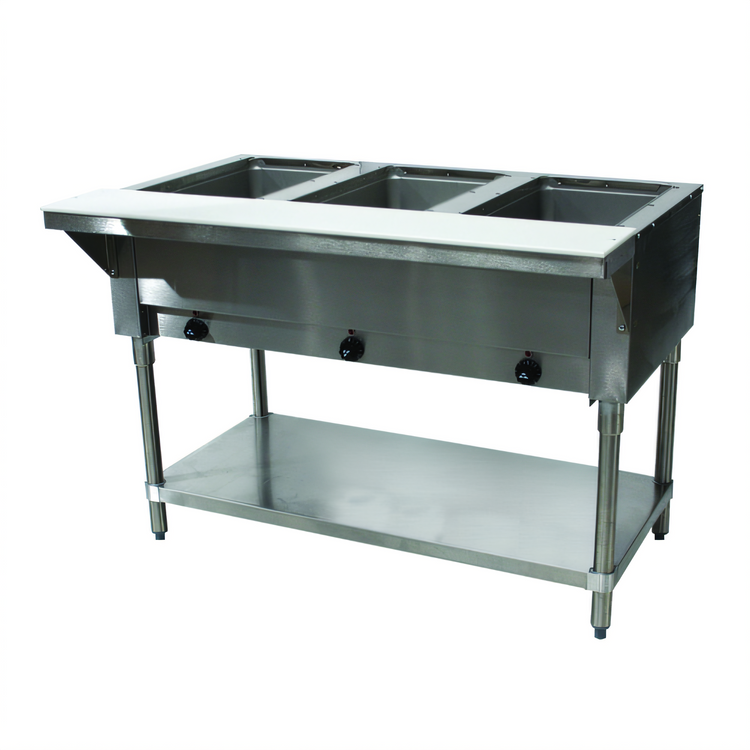 Product image #1 for Advance Tabco Triumph (Supreme) 47-1/8-Inch Electric Hot Food Table with 3 Sealed Wells and Open Base