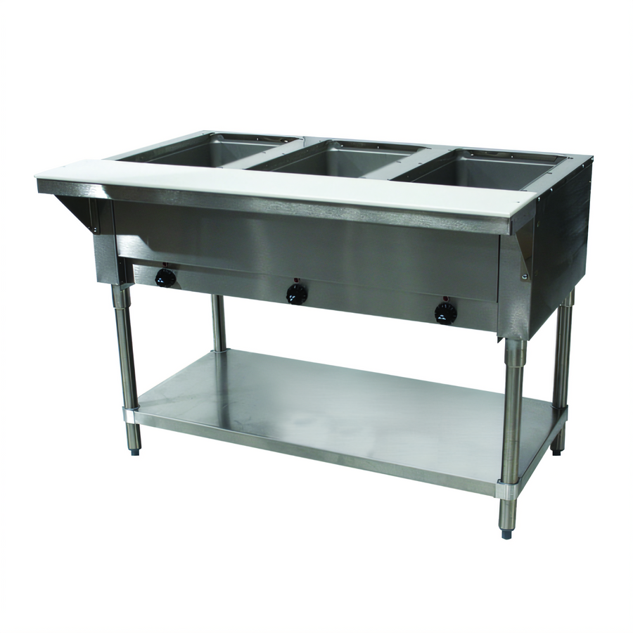 Product image #1 for Advance Tabco Triumph (Supreme) 47-1/8-Inch Electric Hot Food Table with 3 Sealed Wells and Open Base
