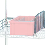 Thumbnail image #1 for Quantum DIV18 Wire Shelf Divider, 18"D x 8"H, Chrome-Plated Finish