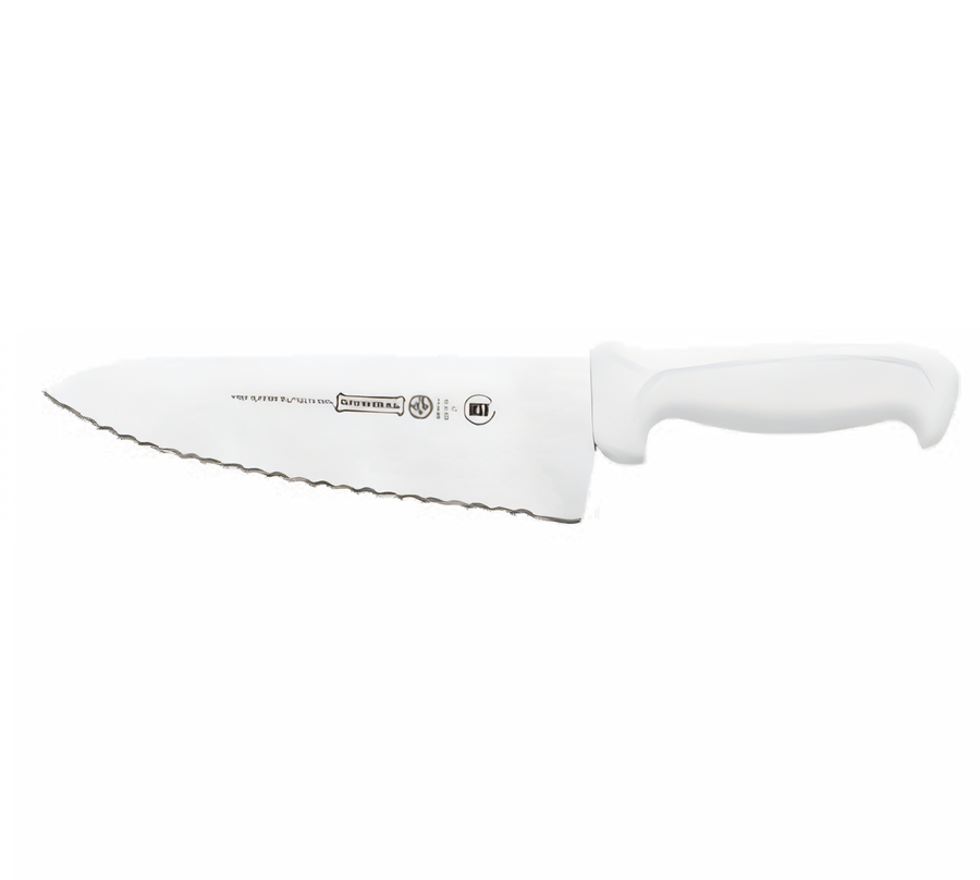 Product image #1 for Mundial 8-Inch Wide Serrated Sandwich/Bread Knife with White Polypropylene Handle