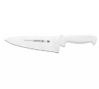 Mundial 8-Inch Wide Serrated Sandwich/Bread Knife with White Polypropylene Handle