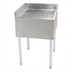 Thumbnail image #1 for BK Resources 21 x 21 Inch Freestanding Corner Drainboard with Drain and Stainless Steel Legs