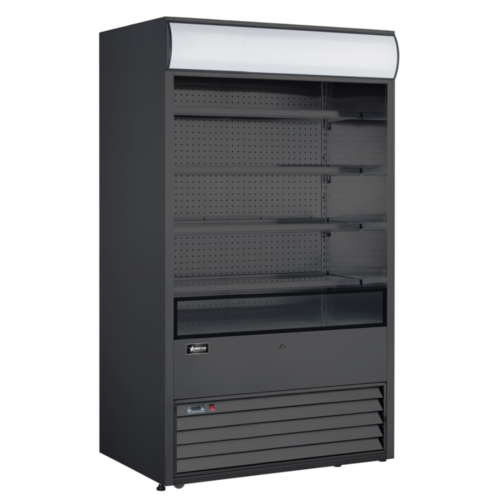 Product image #1 for 48-Inch Open-Air Grab-and-Go Refrigerated Showcase, 24.7 Cu. Ft., Black, Self-Contained, 220V