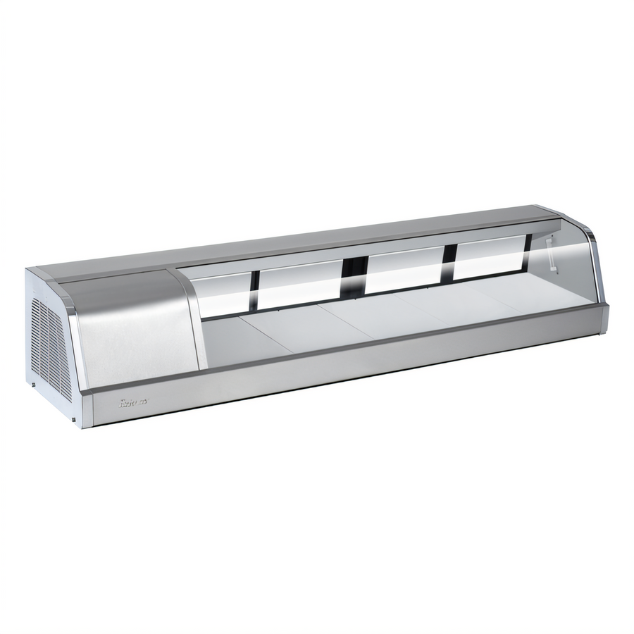 Product image #1 for Turbo Air Self-Contained Refrigerated Sushi Display Case, 59-3/4-Inch Wide, Left Compressor, 4 Sliding Glass Doors