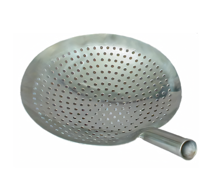 Product image #1 for Mandarin 12-Inch Round Perforated Stainless Steel Strainer with 5-Inch Handle