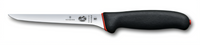 Victorinox 6-Inch Straight Narrow Flexible Boning Knife with Black/Red Dual Grip Handle